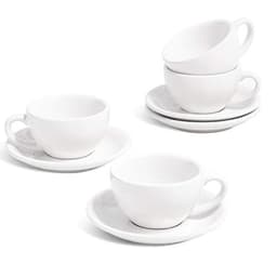 LE TAUCI 3 oz Espresso Cups with Saucers (set of 4) product photo